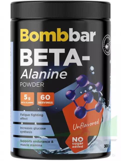 Бета-Аланин BombBar Beta-Alanine 5000 mg 300 г, Без вкуса