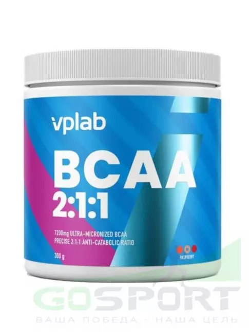 БСАА VP Laboratory BCAA 2:1:1 300 г, Малина