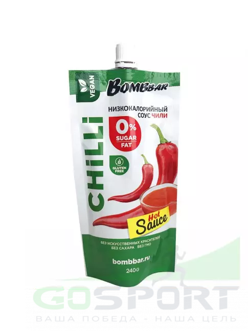 Диетический продукт BombBar Соус Bombbar 240 г, Чили Диетический продукт BombBar Соус Bombbar 240 г, Чили