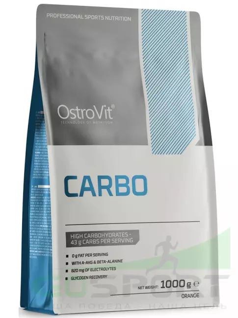 Изотоник OstroVit Carbo 1000 г, Апельсин