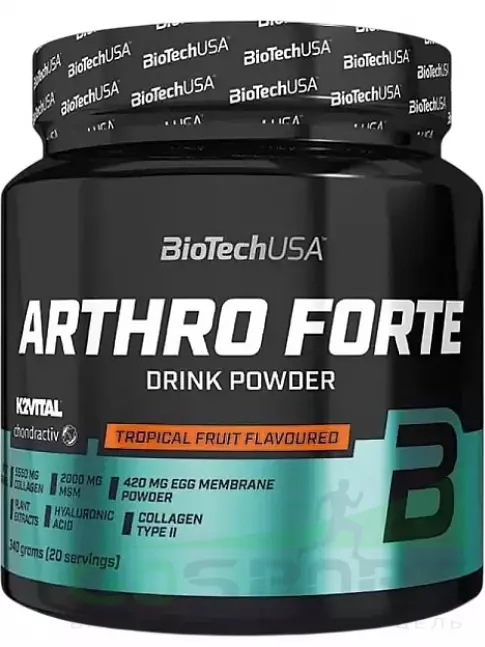 Комплекс хондропротекторов BioTechUSA Arthro Forte 340 г, Тропические фрукты