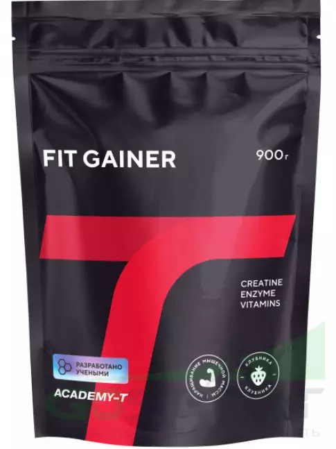 Гейнер Академия-Т Fit Gainer 900 г, Клубника