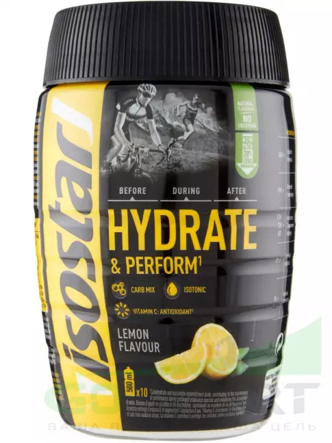 Изотоник Isostar Hydrate & Perform 400 г, Лимон