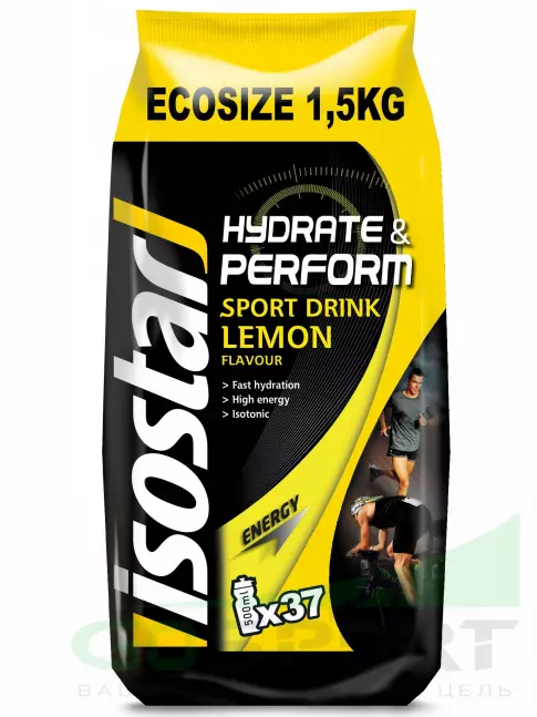 Изотоник ISOSTAR Hydrate and Perform Powder 1 пакет = 1.5 кг, Лимон