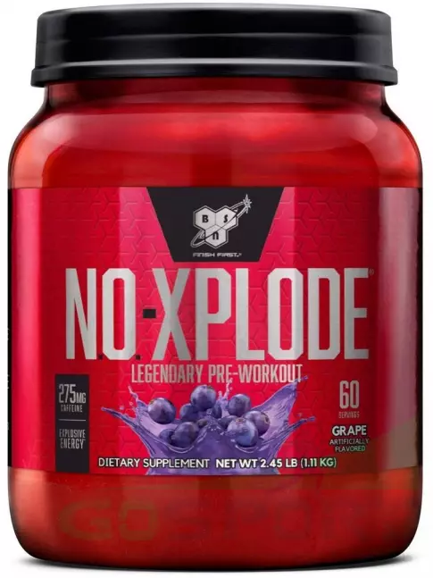 Предтреник BSN NO-XPLODE 3.0 New 1110 г, Виноград