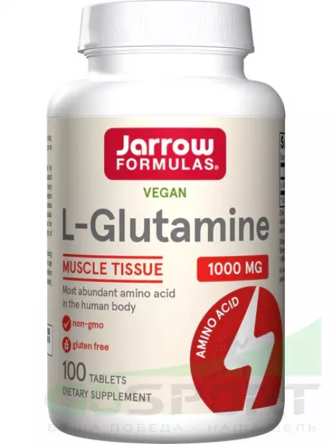 L-Глютамин Jarrow Formulas L-Glutamine 1000 mg 100 таблеток