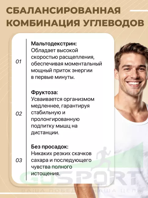 Гель питьевой BombBar EnerGel + electrolyte 5 x 60 г, Персик - апельсин Гель питьевой BombBar EnerGel + electrolyte 5 x 60 г, Персик - апельсин