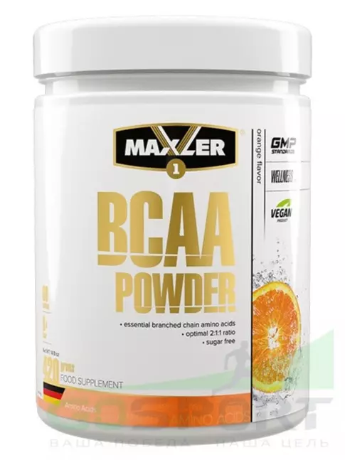 БСАА MAXLER BCAA Powder 2:1:1 Sugar Free EU 420 г, Апельсин