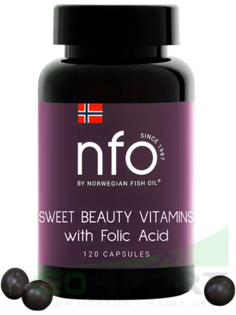 Витаминный комплекс NFO Sweet Beauty Vitamins with Folic Acid 120 капсул