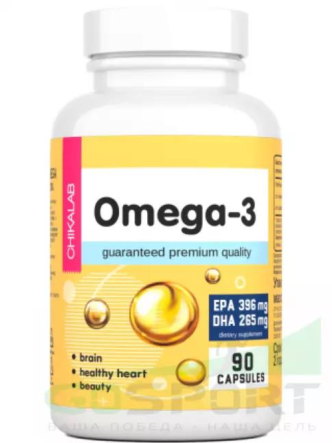 Омега-3 Chikalab Omega-3 720 mg 90 капсул, Нейтральный