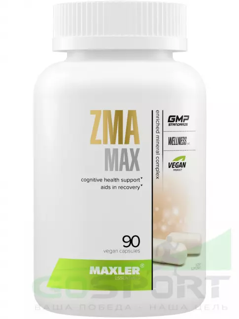 Магний+цинк+B6 MAXLER ZMA Max (USA) 90 капсул