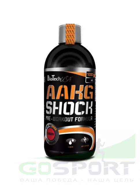 ААКГ BioTechUSA AAKG Shock Extreme 1000 мл, Вишня ААКГ BioTechUSA AAKG Shock Extreme 1000 мл, Вишня