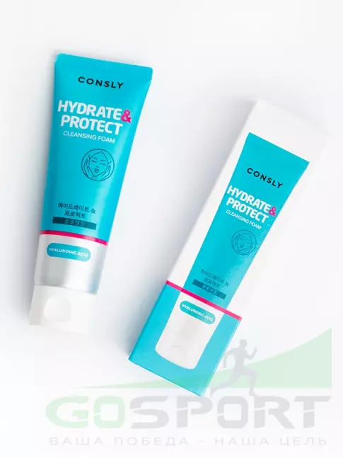 Пенки для умывания CONSLY Hyaluronic Acid Cleansing Foam “Hydrate&Protect” 120 мл