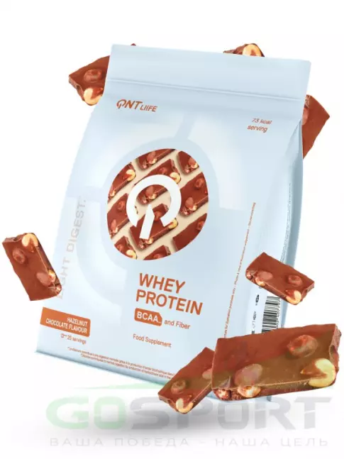  QNT Light Digest Whey Protein 500 г, Лесной орех - шоколад