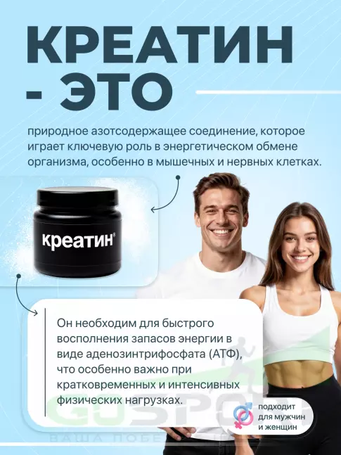 Креатин моногидрат MAXLER Creatine 100% Monohydrate 500 г