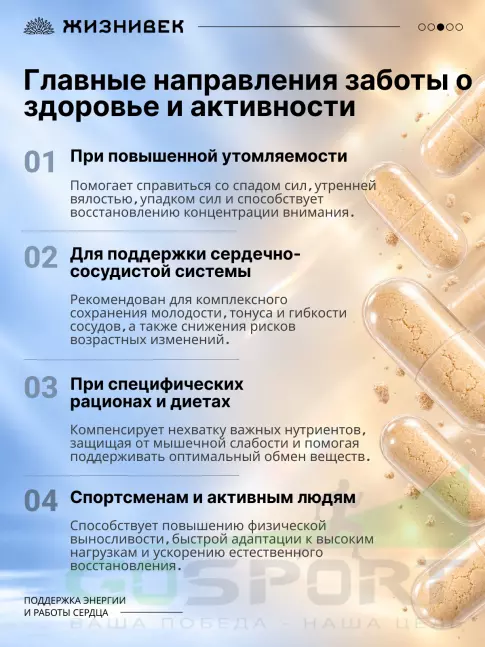 Коэнзим Q10 Жизнивек Коэнзим Q10 60 веган капсул Коэнзим Q10 Жизнивек Коэнзим Q10 60 веган капсул