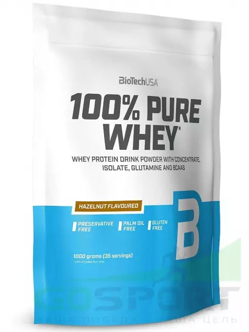 BioTechUSA 100% Pure Whey 1000 г, Лесной орех BioTechUSA 100% Pure Whey 1000 г, Лесной орех