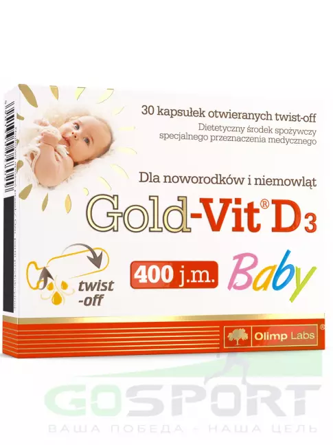  OLIMP Gold-Vit D3 Baby Labs 30 капсул