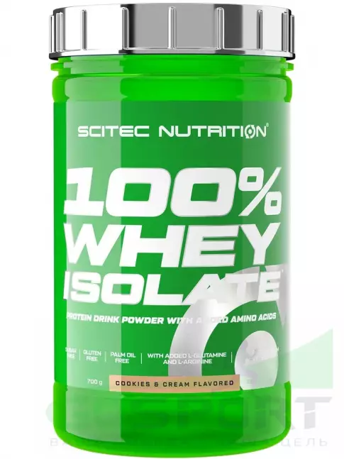 Изолят протеина Scitec Nutrition 100% Whey Isolate 700 г, Печенье-крем