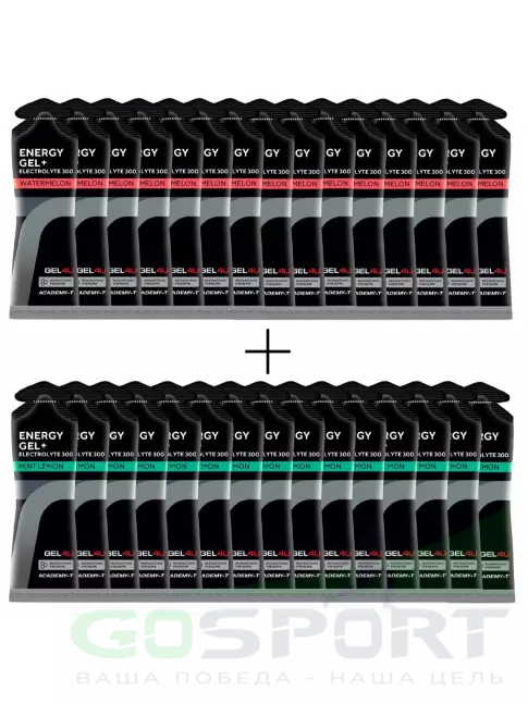 Гель питьевой GEL4U Energy GEL + Electrolyte 300 30 x 60 г, Лимон и Мята и Арбуз Гель питьевой GEL4U Energy GEL + Electrolyte 300 30 x 60 г, Лимон и Мята и Арбуз