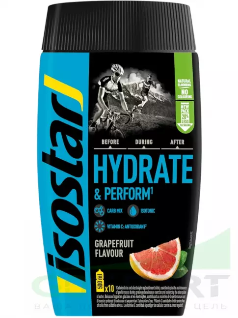 Изотоник Isostar Hydrate & Perform 400 г, Грейпфрут