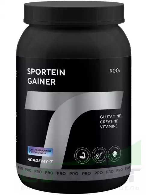Гейнер Академия-Т Sportein Gainer 900 г, Клубника Гейнер Академия-Т Sportein Gainer 900 г, Клубника