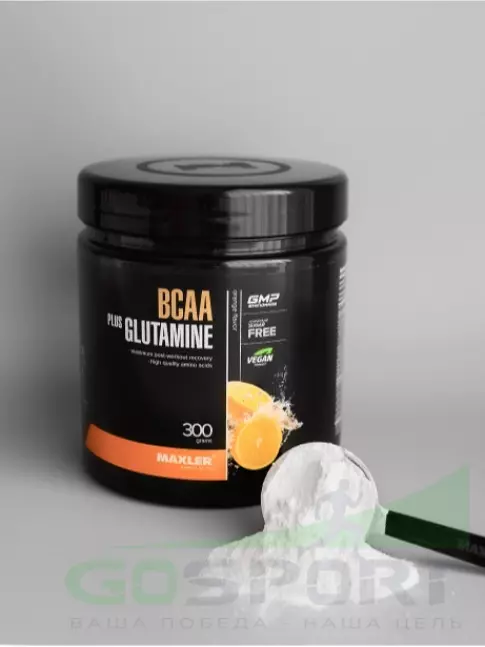 БСАА MAXLER BCAA + Glutamine 300 г, Апельсин
