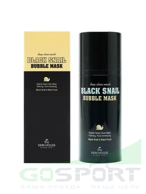 Маски THE SKIN HOUSE Black Snail Bubble Mask 
