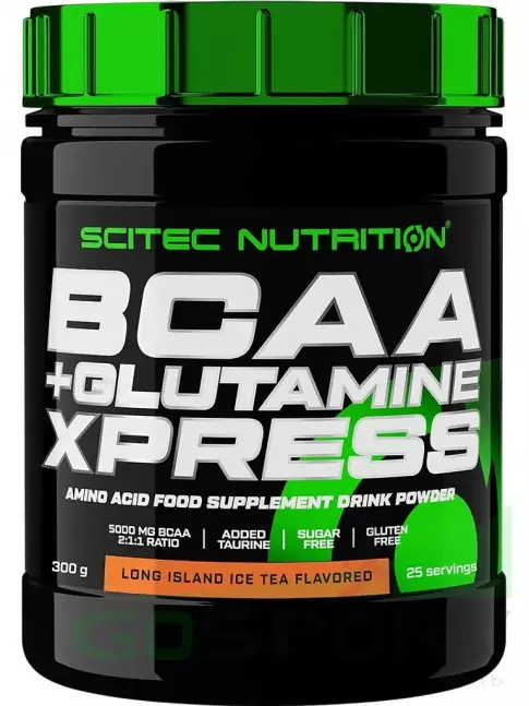 БСАА Scitec Nutrition BCAA + Glutamine Xpress 300 г, Лонг-Айлендский холодный чай