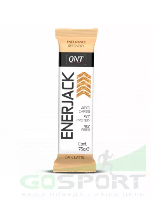 Энергетический батончик QNT Enerjack 75 г, Кофе латте