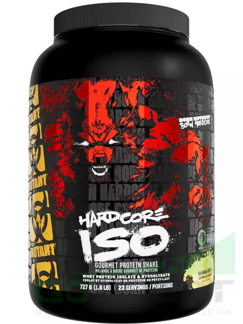 Изолят протеина Mutant Hardcore Iso 727 г, Банановый крем