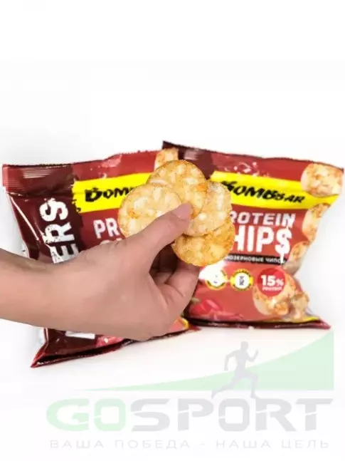 Чипсы BombBar Protein Chips 6 x 50 г, Бекон с паприкой