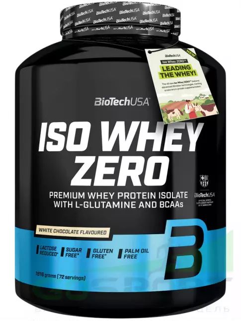 Изолят протеина BioTechUSA Iso Whey Zero 1816 г, Белый шоколад