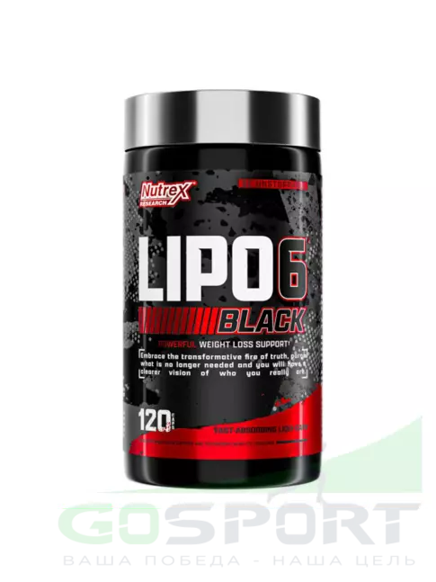 Жиросжигатель Nutrex Lipo-6 Black 120 капсул Жиросжигатель Nutrex Lipo-6 Black 120 капсул