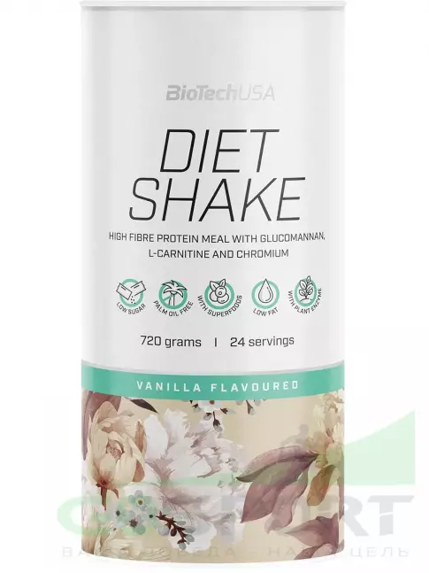 Сывороточный протеин BioTechUSA Diet Shake 720 г, Ваниль