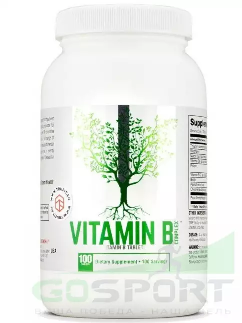  UNIVERSAL NUTRITION Vitamin B Complex 100 таблеток