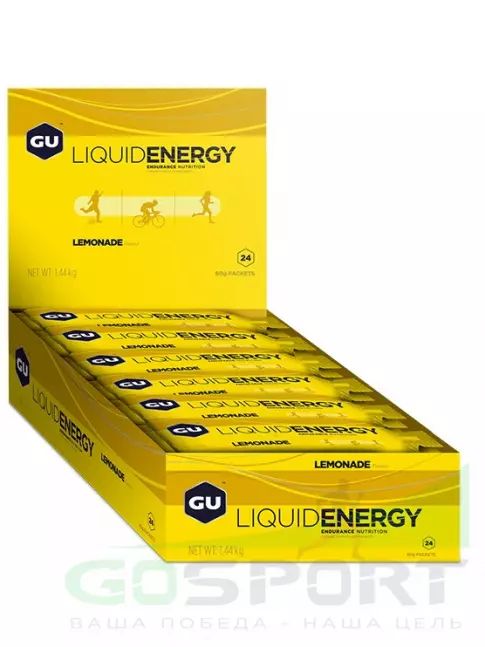 Гель питьевой GU ENERGY GU Liquid Enegry Gel no caffeine 12 x 60 г, Лимонад