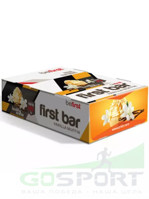 Протеиновый батончик Be First First bar углеводно-протеиновый батончик 24 x 40 г, Ваниль