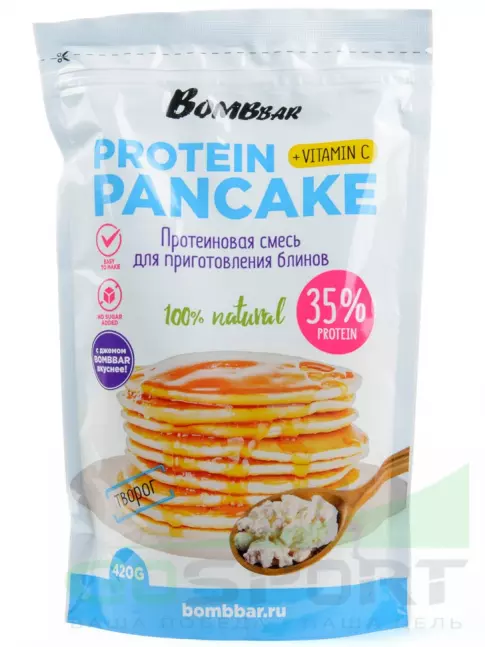 Заменитель питания BombBar Protein Pancake 420 г, Творог