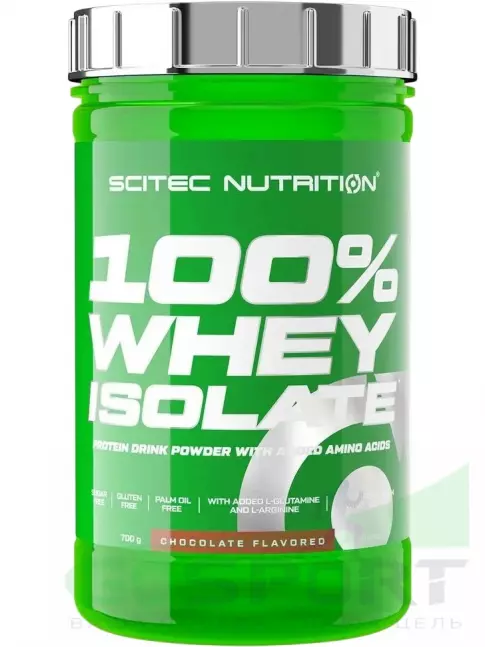 Изолят протеина Scitec Nutrition 100% Whey Isolate 700 г, Шоколад Изолят протеина Scitec Nutrition 100% Whey Isolate 700 г, Шоколад