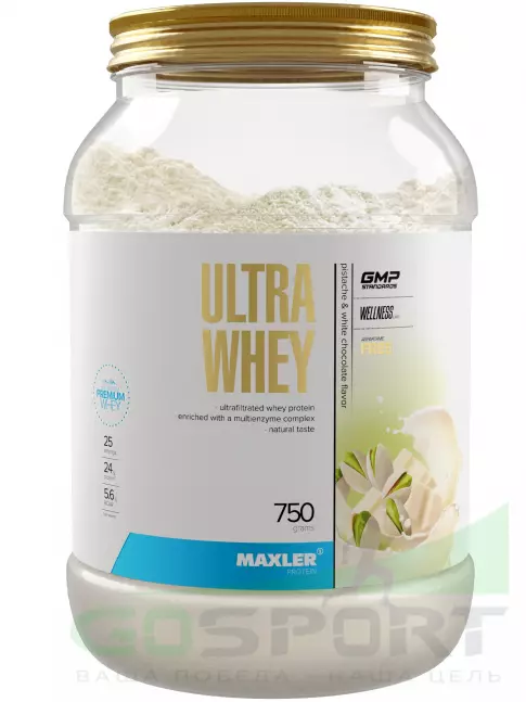  MAXLER Ultra Whey 750 г, Фисташка и белый шоколад