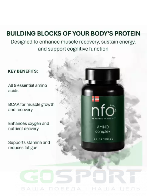 Аминокислоты NFO Amino Complex 180 капсул