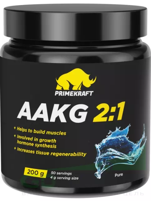 Аргинин / AAKG PRIMEKRAFT ААКG 2:1 200 г, Натуральный Аргинин / AAKG PRIMEKRAFT ААКG 2:1 200 г, Натуральный