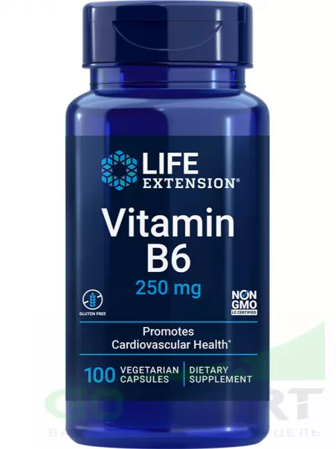  Life Extension Vitamin B6 250 mg 100 капсул