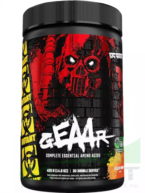 Аминокислоты Mutant GEAAR 420 г, Персик - Манго