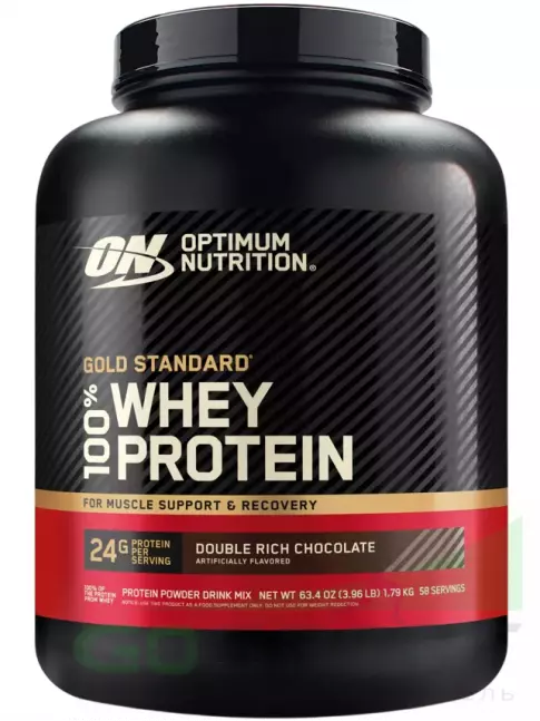 Сывороточный протеин Optimum Nutrition 100% Whey Protein Gold Standard 1790 г, Двойной шоколад