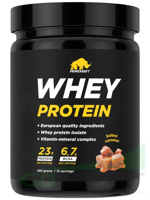 Сывороточный протеин PRIMEKRAFT Whey Protein 450 г, Соленая карамель
