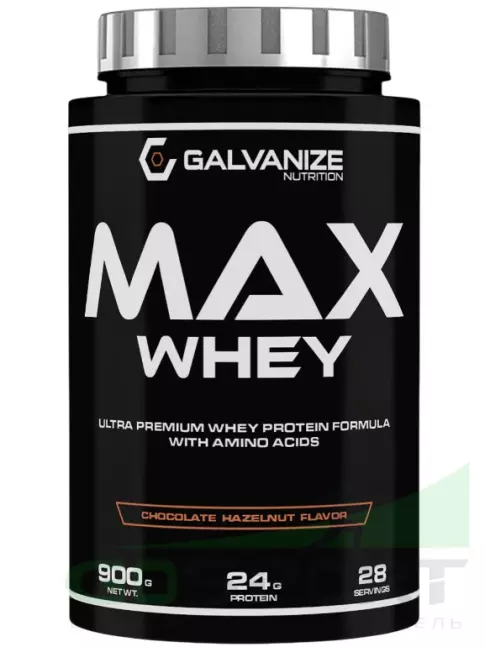 Сывороточный протеин Galvanize Nutrition Max Whey 900 г, Шоколад - Фундук