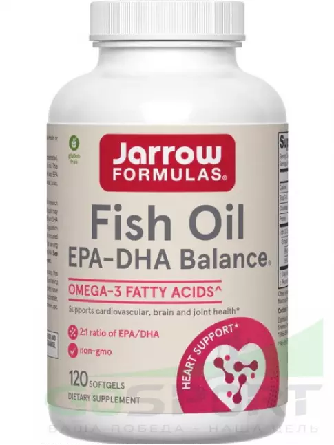 Омега-3 Jarrow Formulas Fish Oil EPA-DHA Balance 120 гелевых капсул