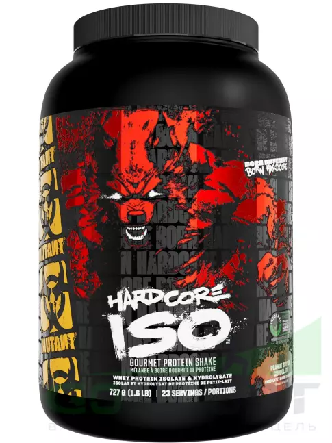 Изолят протеина Mutant Hardcore Iso 727 г, Шоколад с арахисовым маслом Изолят протеина Mutant Hardcore Iso 727 г, Шоколад с арахисовым маслом